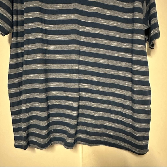 Coastaoro Mens Blue Striped Short Sleeve Button-Up Shirt Size XL - Picture 8 of 8